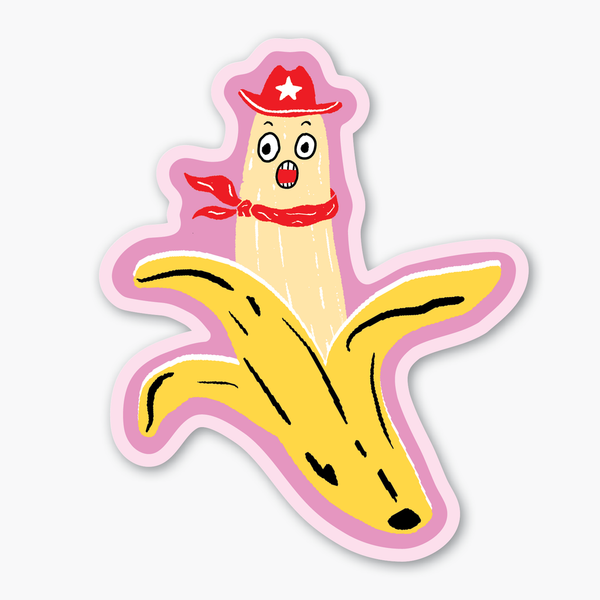 Western Banana Sticker