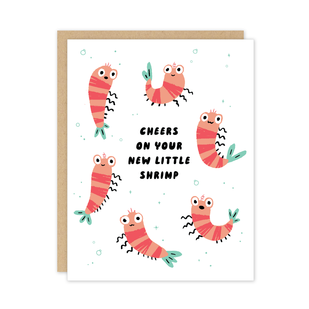 Baby Shrimp Card Party of One Baby Shrimp Card Party of One