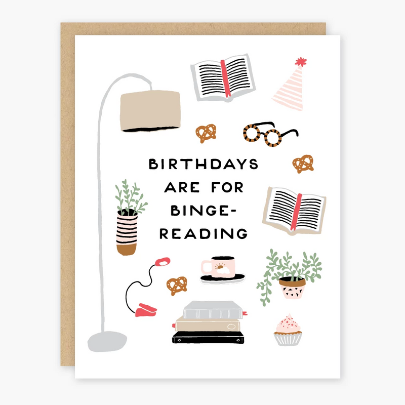 Birthday Binge-Reading Card
