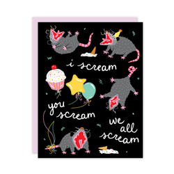 We All Scream Birthday Card