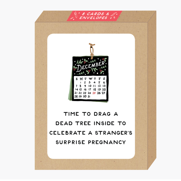 Holiday Surprise Pregnancy Card