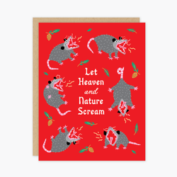 Nature Scream Holiday Card