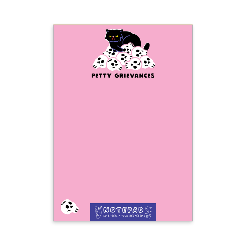 Petty Cat Skulls Notepad