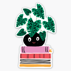 Plant Books Sticker