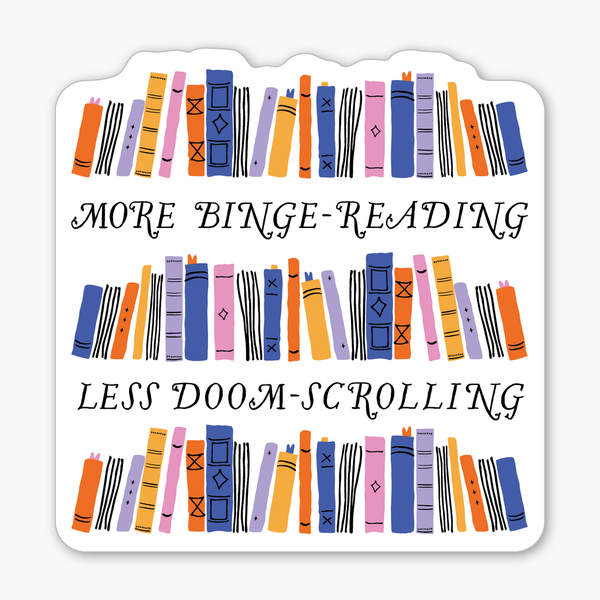 Binge-Reading Sticker