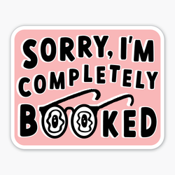 Completely Booked Sticker
