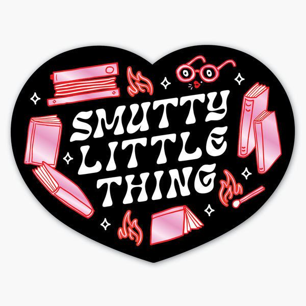 Smutty Heart Shimmer Sticker