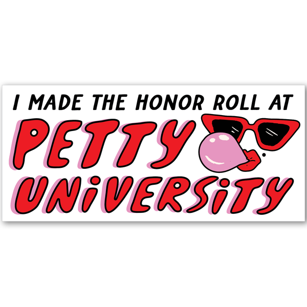 Petty University Mini Bumper Sticker